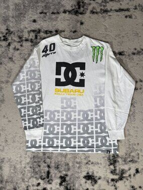 Y2K DC Shoes Monster Subaru Rally Team USA LS T-Shirt